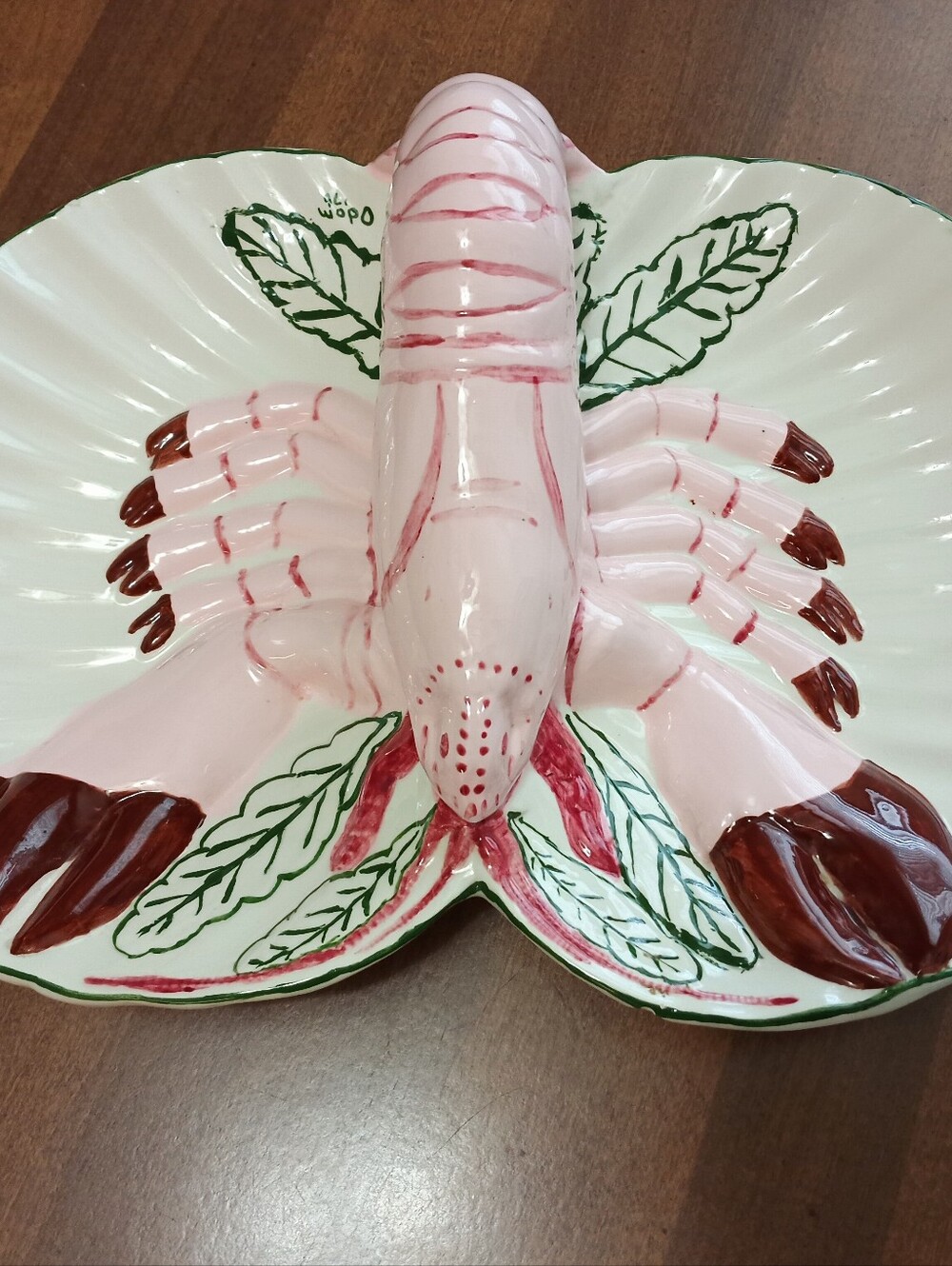Large Vintage Ceramic 1976 Lobster Serving Platter